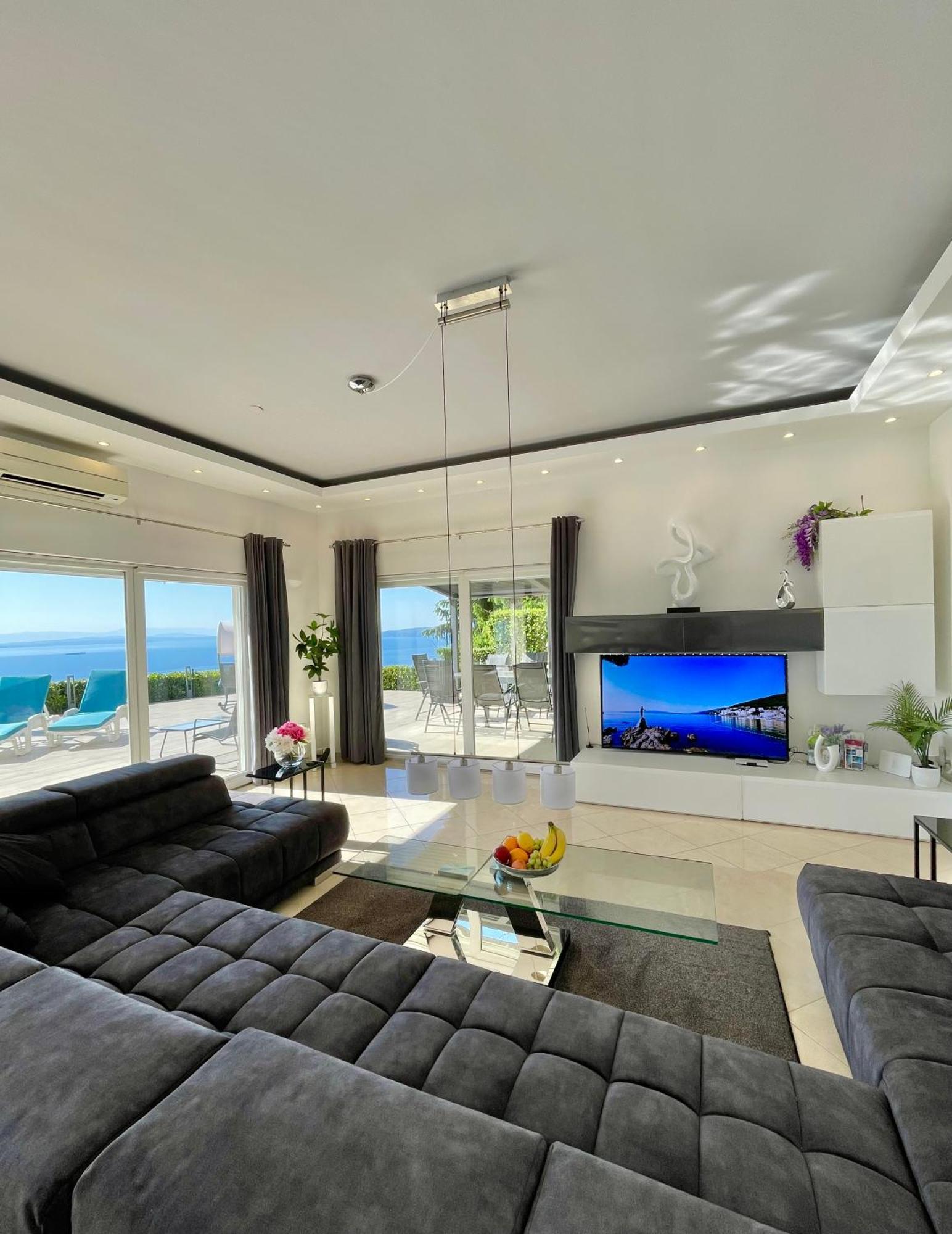 Luxury Villa Eternity - Marvelous Sea View - Box Spring Beds - Opatija-Poljane Ngoại thất bức ảnh