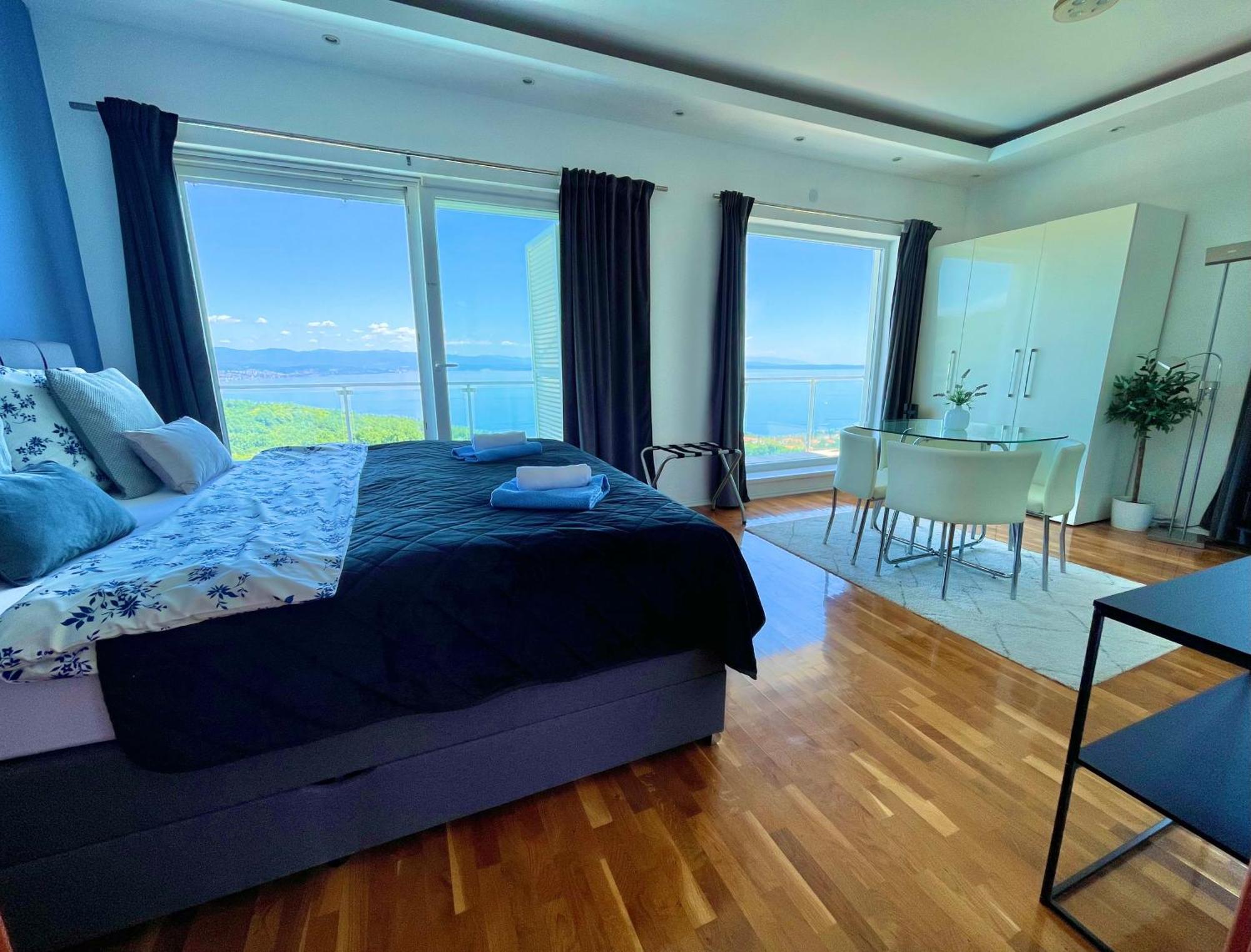 Luxury Villa Eternity - Marvelous Sea View - Box Spring Beds - Opatija-Poljane Ngoại thất bức ảnh